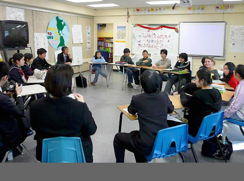 HERRICKS MIDDLE SCHOOL 日本語を学ぶ生徒と交流（第9回）